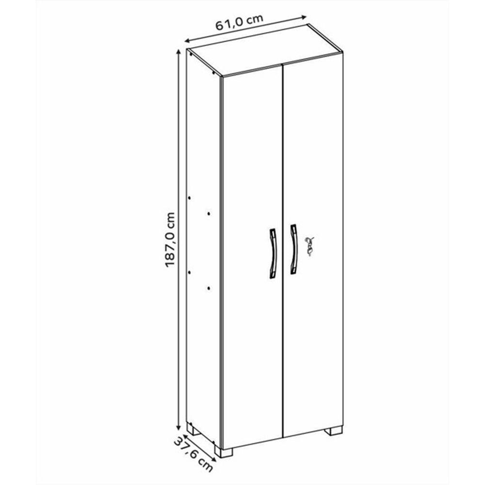 Armário Multiuso Nt 4020 Branco - Notável - 3