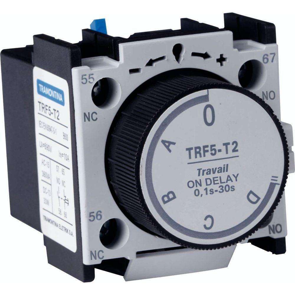 Bloco De Contato Temporizado Tramontina On Delay Trf5-t2 - 0,1 A 30s - 1na+1nf Tramontina - 1