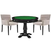 Mesa de Jogos Victoria Redonda Tampo Reversível 2 Cadeiras - 1