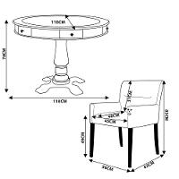 Mesa de Jogos Victoria Redonda Tampo Reversível 2 Cadeiras - 4