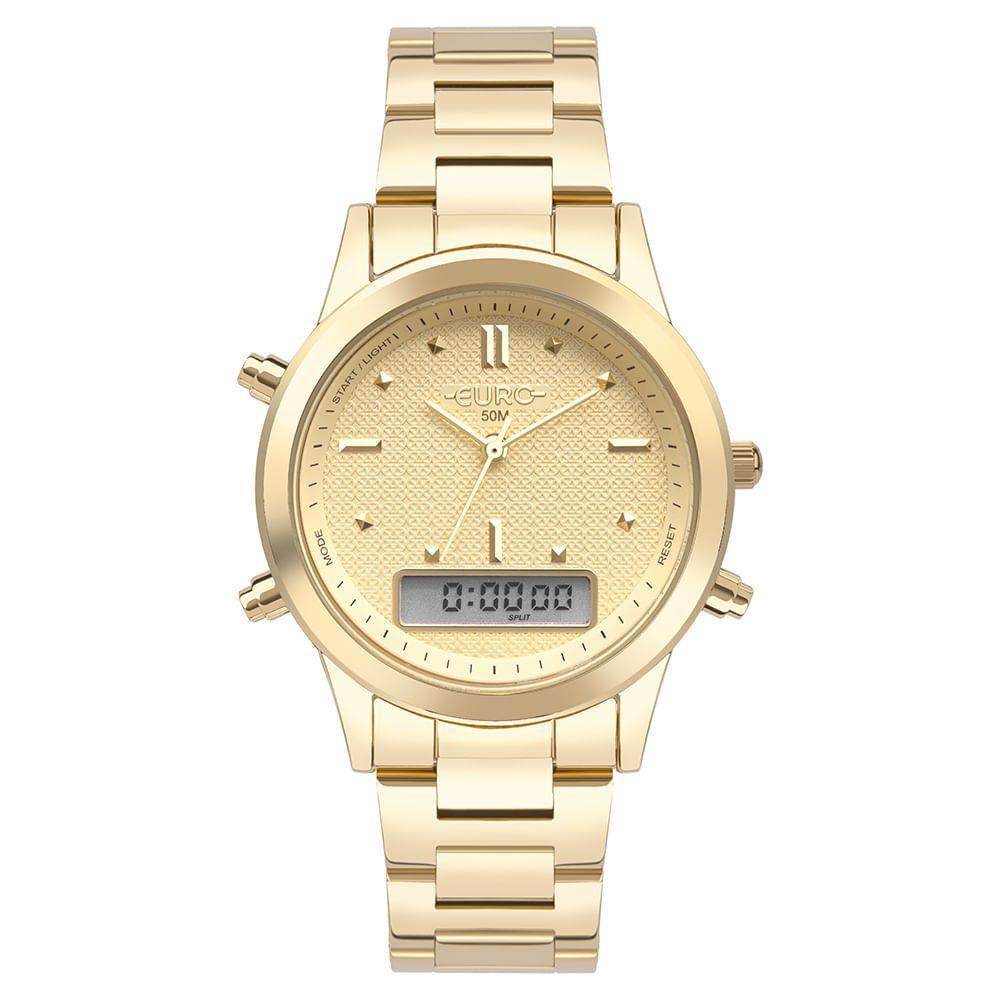 Relógio Euro Feminino Fashion Fit Sporty Dourado - Eubj3718ac-4d Eubj3718ac-4d - 1