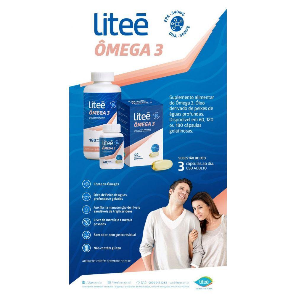 Ômega 3 180 Cápsulas Gelatinosas Embalagem Econômica - 2