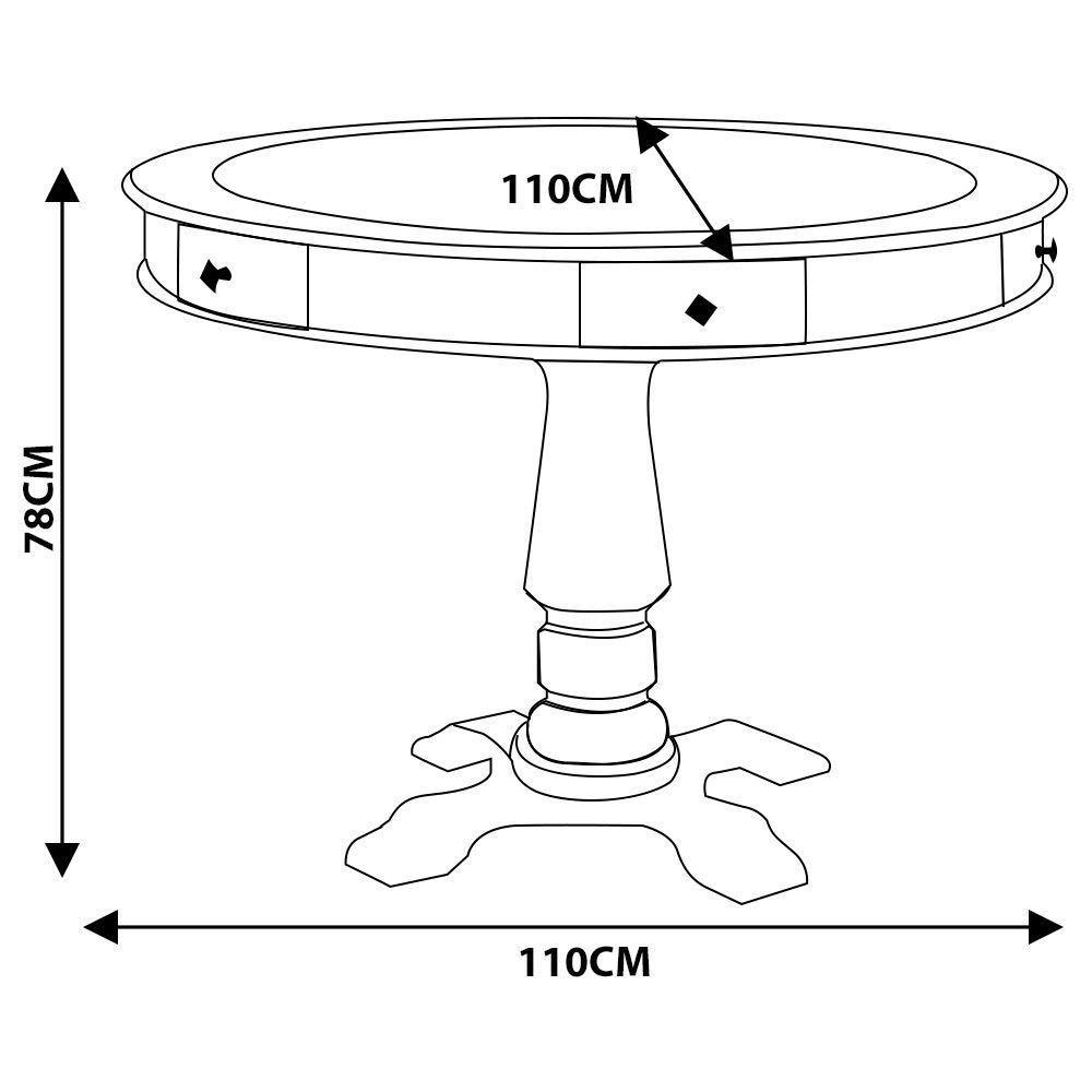 Mesa Jogos Carteado 4 Lugares Victoria Preto Fosco Gran Belo - 4