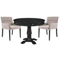 Mesa de Jogos Redonda Victoria Tampo Reversível 2 Cadeiras - 1