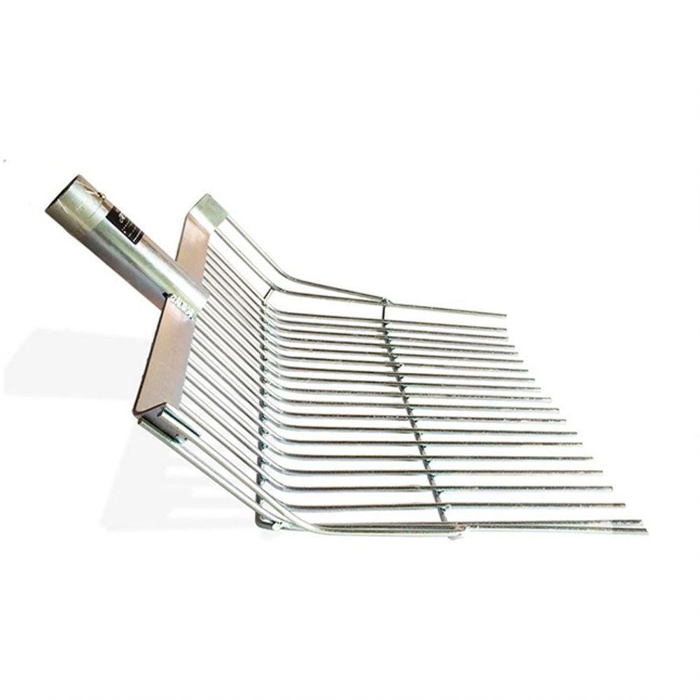 Garfo Forcado Grande Em Aço Galvanizado 20 Dentes Com Cabo - 3