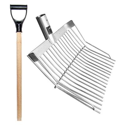 Garfo Forcado Grande Em Aço Galvanizado 20 Dentes Com Cabo