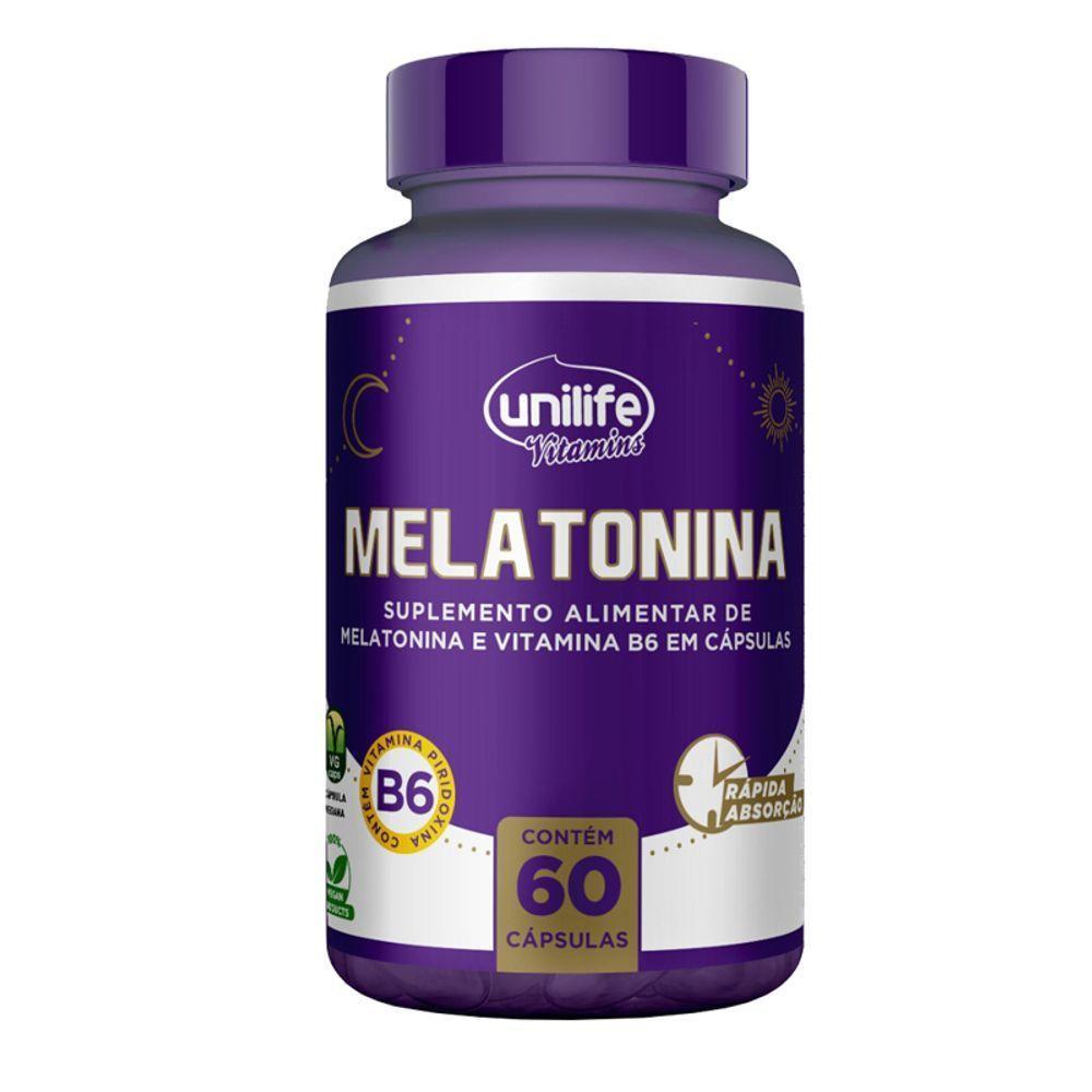 Kit 2 Melatonina + B6 Unilife 60 Cápsulas - 5