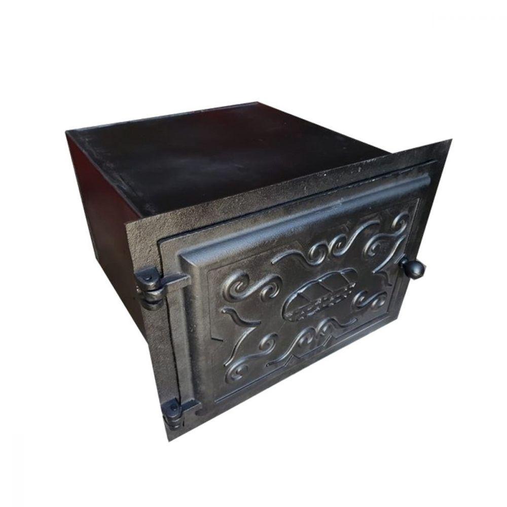 Forno Frente Alumínio Fundido 3mm Pequeno Fechado 50x35x30cm. - 1