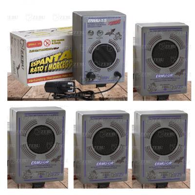 Espanta Rato Repelente Ultrasonico Sonoro Zebu + 4 Emissores