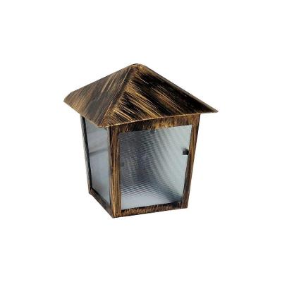 Luminária Verona Parafusar Na Parede Alumínio Ouro 20x11cm