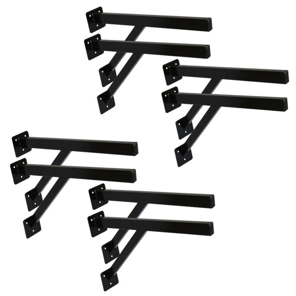 Kit 8 Suportes Parafusar Bancada Pia Pedra Mármore 40X20Cm - 1