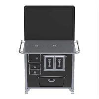 Fogão A Lenha N° 02 Sec Xviii Gii Preto Gab. Chapa Ferro Fundido Saída Direita C/ Tampa - Venax - 2