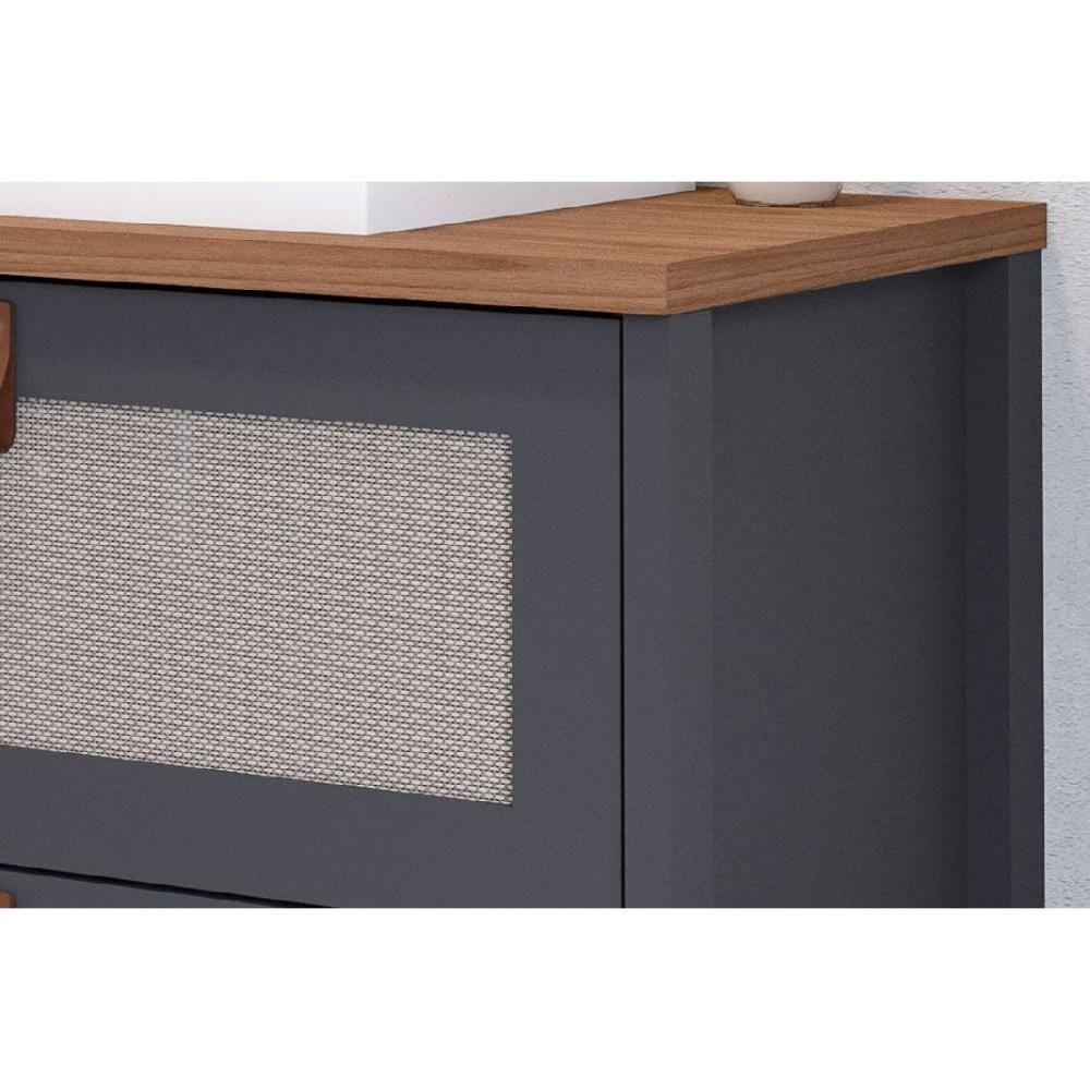 Gabinete De Banheiro Balcão Vêneto 1 Porta E 1 Gaveta C-cuba 60cm Pistache-freijo - Mgm - 6