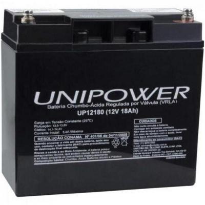 Bateria Estacionária Selada 12V/18A Vrla Up12180 Unipower