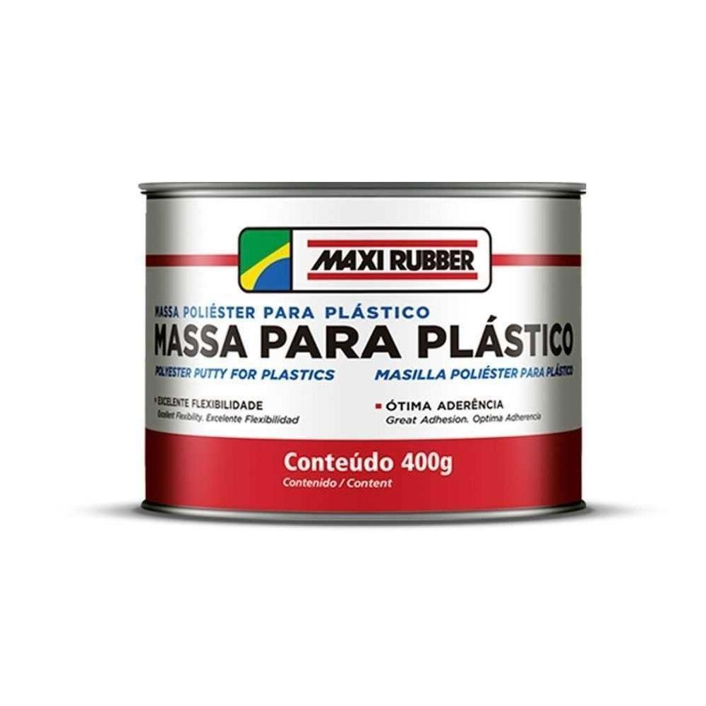 Massa Poliester P/ Plastico 400g - Maxi Rubber - 1