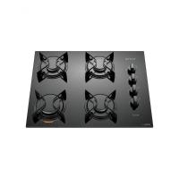 Cooktop 4 Bocas Preto Com Mesa De Vidro Atlas U Top Bivolt - 1