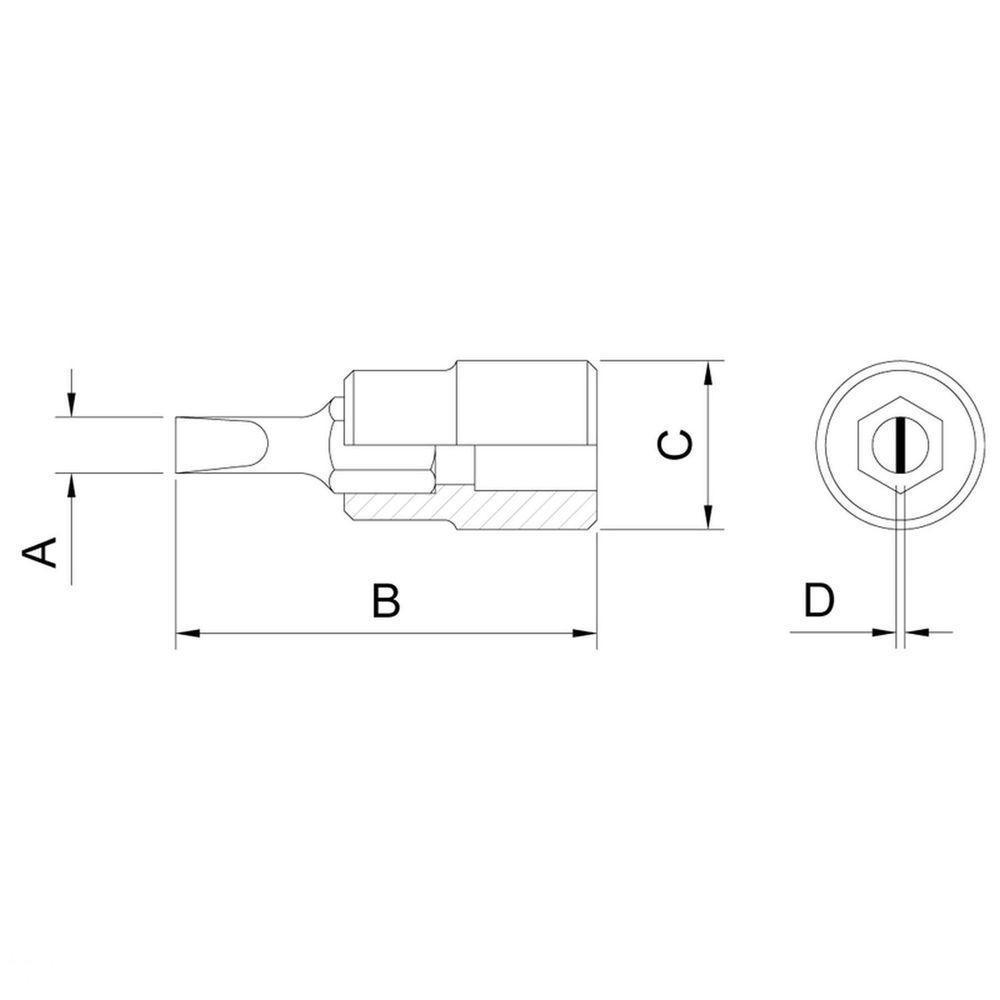 Soquete Em Aço Cromo Vanádio Ponta Chata Tamanho 10 - Encaixe 1/2" Tramontina Pro Tramontina - 2