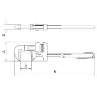 Chave Para Tubo 14" Tramontina Pro Tramontina - 3