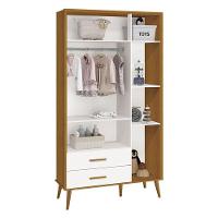 Cômoda Com Porta E Guarda Roupa Infantil 3 Portas Isis Branco Acetinado Savana - Reller - 5