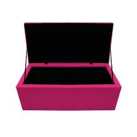 Calçadeira Baú Estofada 90cm Solteiro Suede Pink Adj Decor - 9