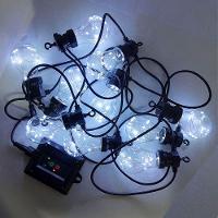 Pisca Cordão Varal Solar Natal 10 Lâmpadas Leds Branco De 5m