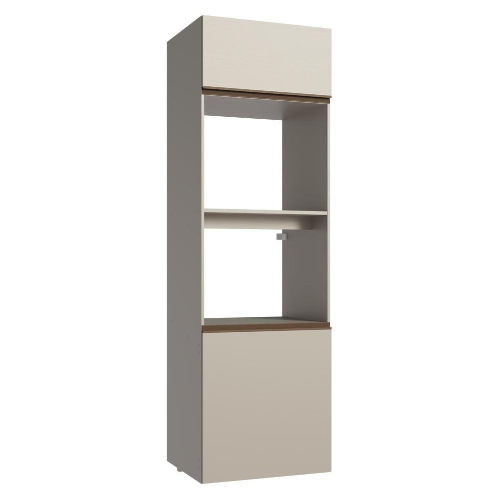 Torre Quente 60 Cm 2 Portas 2 Nichos Suspenso Nice Madesa Crema - 1