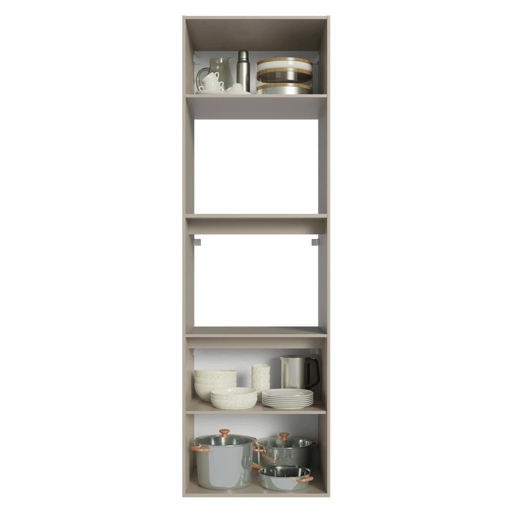 Torre Quente 60 Cm 2 Portas 2 Nichos Suspenso Nice Madesa Crema - 5