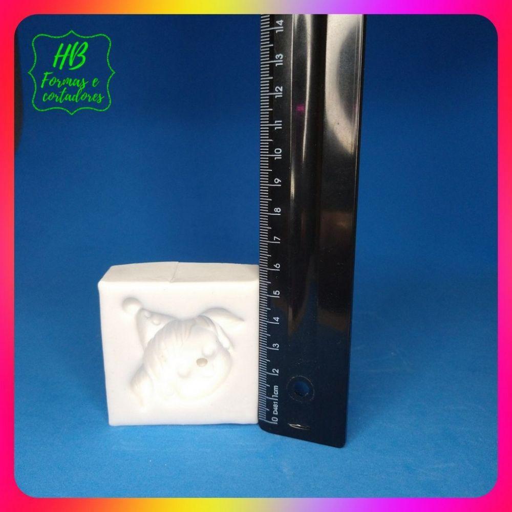 Molde Silicone Circo Rosa Rosto Palhacinha - 1