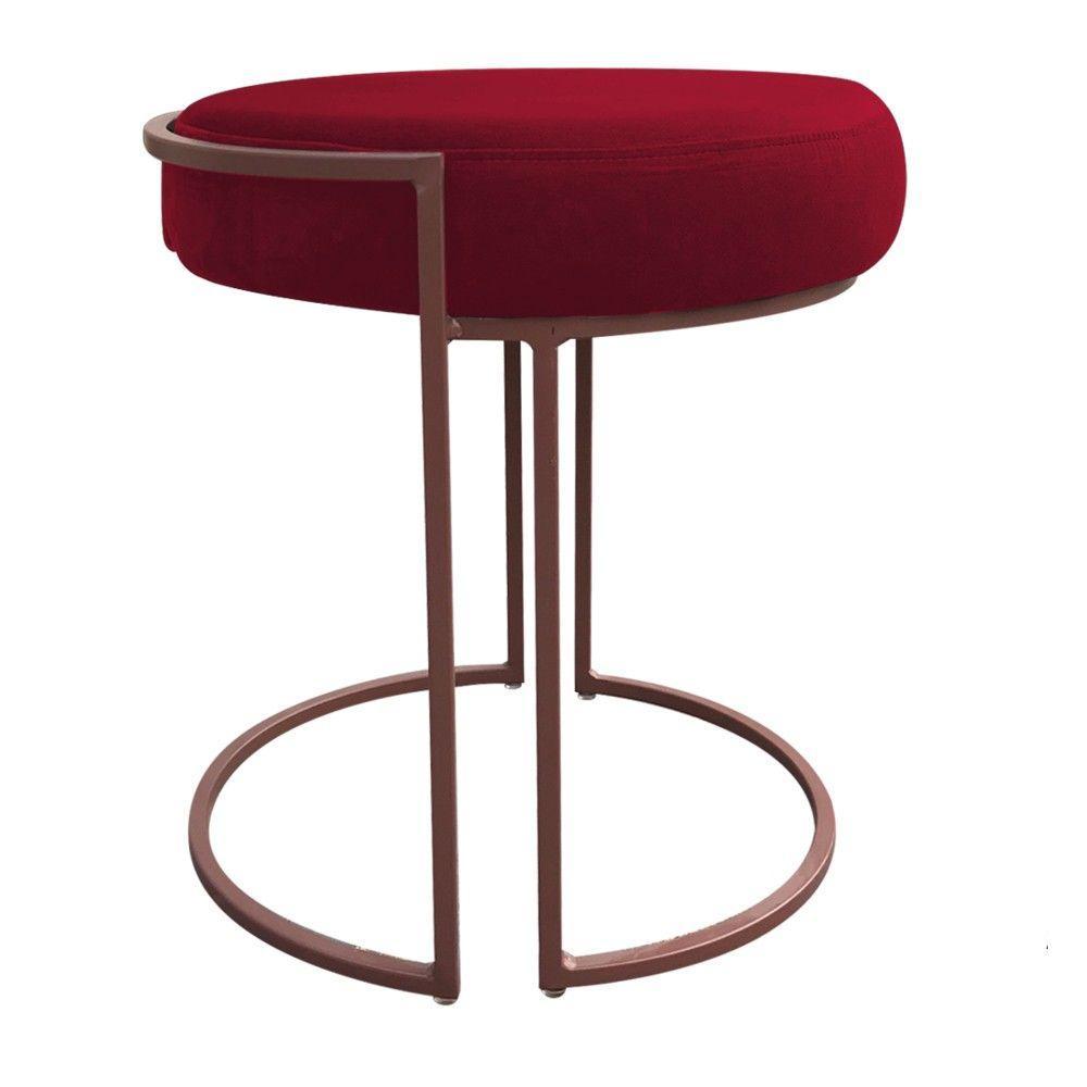 Kit 02 Puffs Love Suede Base Cobre Vermelho - 2