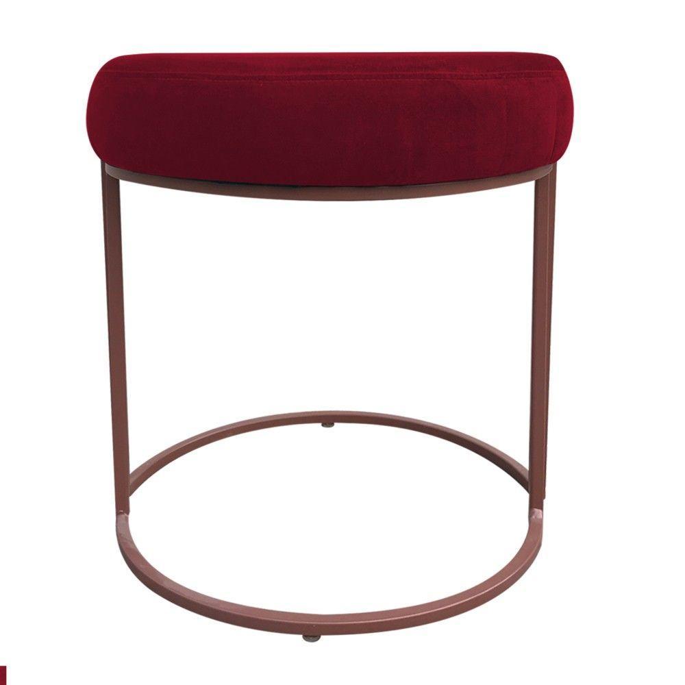 Kit 02 Puffs Love Suede Base Cobre Vermelho - 5