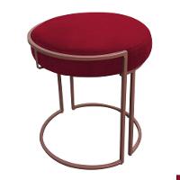 Kit 02 Puffs Love Suede Base Cobre Vermelho