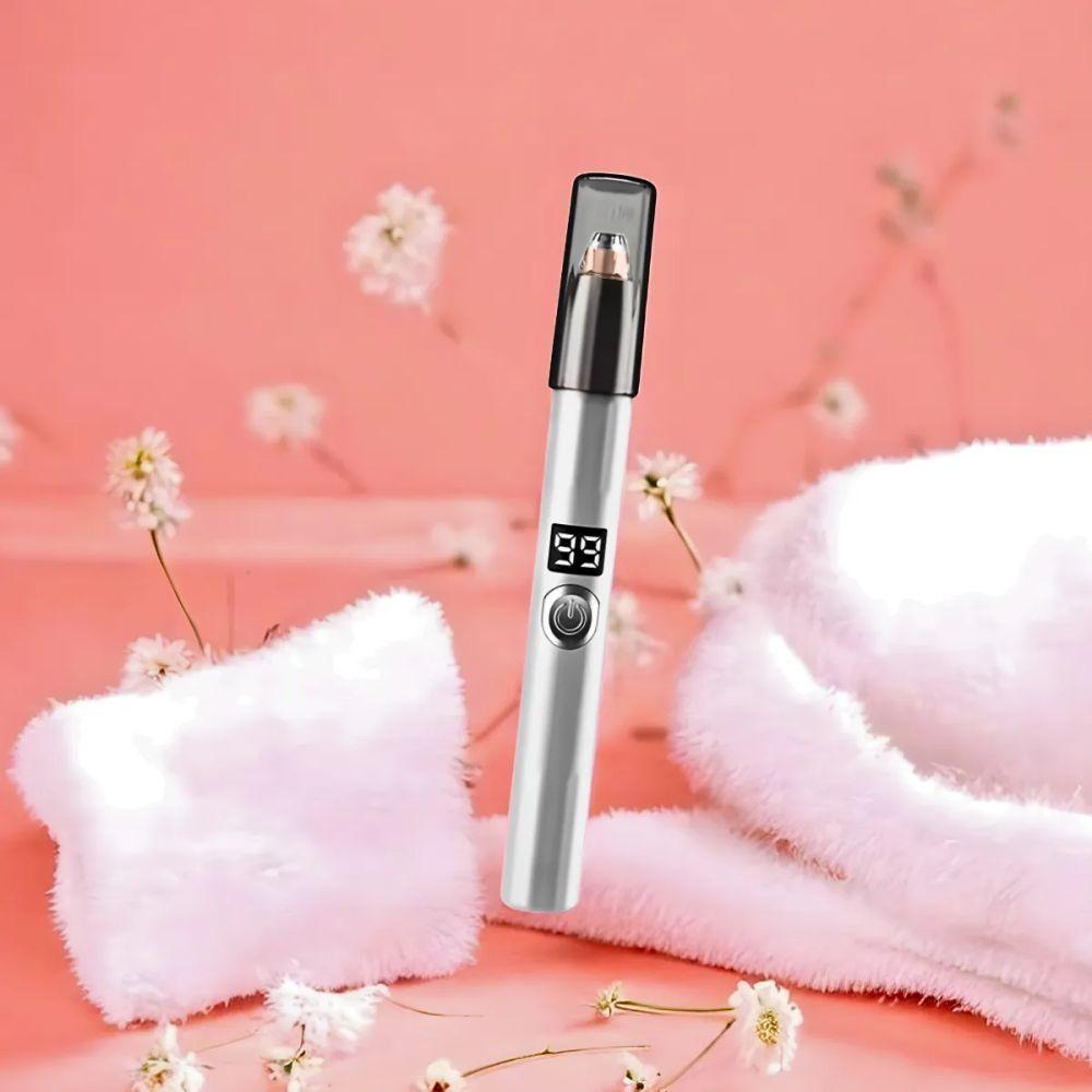 Caneta Depiladora Aparadora Facial Elétrico Portátil - Branc - 3