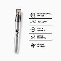 Caneta Depiladora Aparadora Facial Elétrico Portátil - Branc - 8