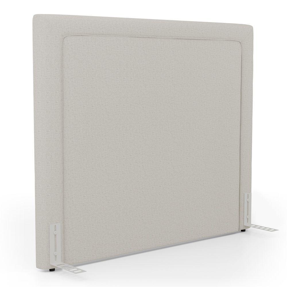 Cabeceira Cama Box Casal Padrão Alba 140cm Com Frame Linho Bege - Desk Design - 1