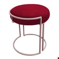 Kit 02 Puffs Love Suede Base Rosê Vermelho