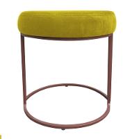 Kit 02 Puff Love Suede Base Cobre Amarelo - 8