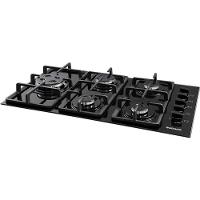 Fogão De Mesa Cooktop 5 Queimadores Preto Bivolt Suggar Bivolt - 2