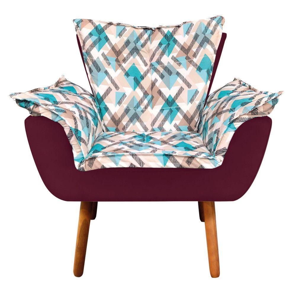 Kit 1 Namoradeira 2 Poltronas E 2 Puffs Opala Composê Suede - 9