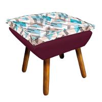 Kit 1 Namoradeira 2 Poltronas E 2 Puffs Opala Composê Suede - 6