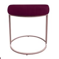 Kit 02 Puffs Love Suede Base Rosê Vinho - 5