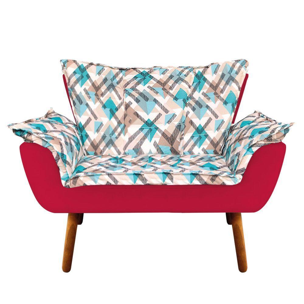 Kit 1 Namoradeira 2 Poltronas E 2 Puffs Opala Composê Suede - 9