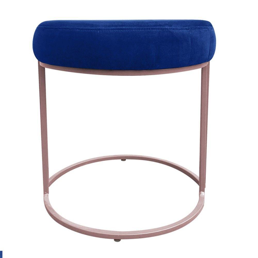 Kit 02 Puffs Love Suede Base Rosê Azul Royal - 5