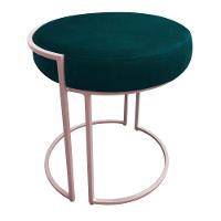 Kit 02 Puffs Love Suede Base Rosê Azul Pavão - 3