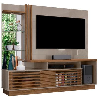 Estante Home Tv 60 Polegadas 200 Cm Frizz Plus Madetec Fend Naturale
