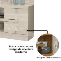 Estante Home Tv 55 Polegadas 2 Portas 181 Cm Alan Madetec Calacata Off White - 6