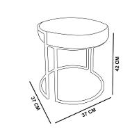 Kit 4 Puffs Love Suede Base Rose Vermelho - 6