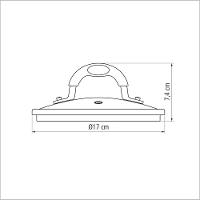 Tampa Avulsa Tramontina Panela Mônaco Em Vidro E Aço Inox Com Alça Em Silicone 16 Cm Tramontina - 2