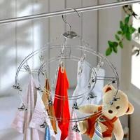 Mini Varal Aço Inox Multiuso 20 Prendedores Redondo Teto - 6