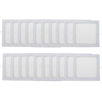 Kit 20 Plafon Painel Led Luminária Downlight 18w Embutir