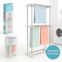 Varal De Chão Roupas Dobrável 2 Andares Reforçados Retrátil - 1